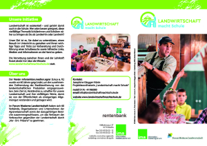 Landwirtschaft macht Schule Info-Flyer für Landwirte
