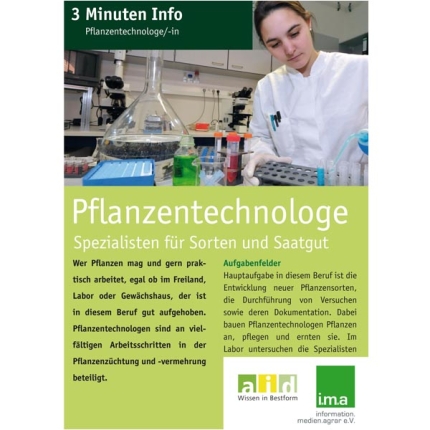 3 Minuten Info Pflanzentechnologe/in