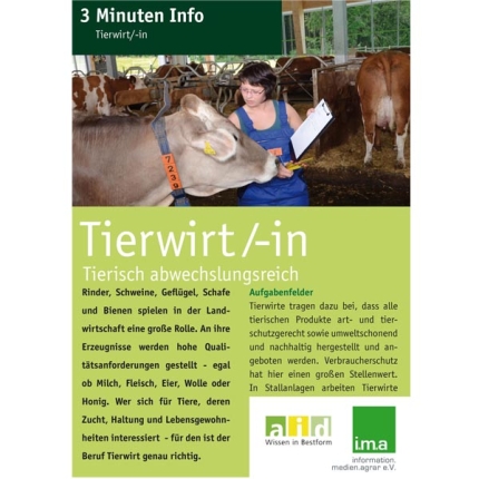 3 Minuten Info Tierwirt/in